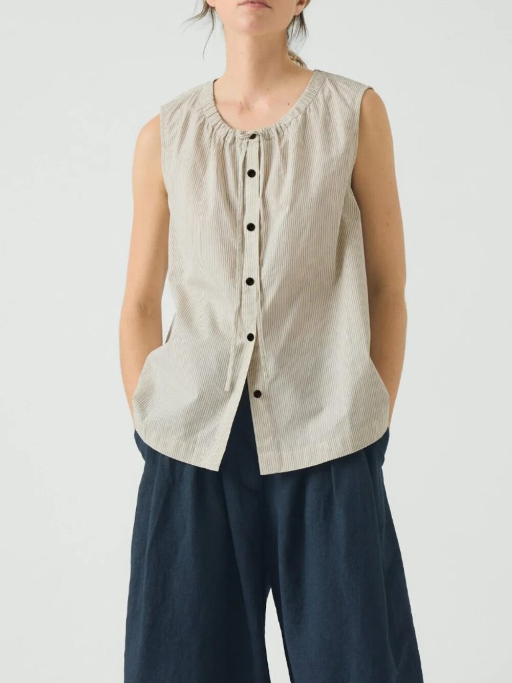 Mini Stripe Cotton Top